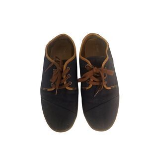 TOMS Paseo Twill Sneakers Shoes Slip Ons Navy Size 10.5